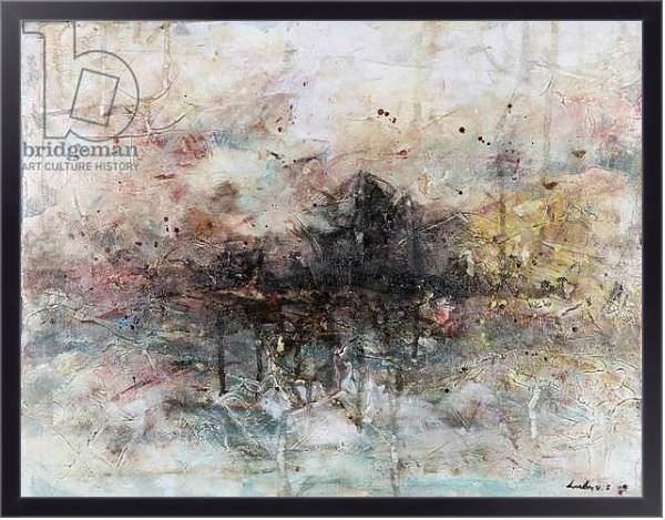 Постер Abscape 1, abstract, landscape,, painting с типом исполнения На холсте в раме в багетной раме 221-01