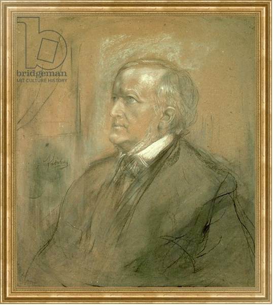Постер Portrait of Richard Wagner 1868 с типом исполнения На холсте в раме в багетной раме NA033.1.051