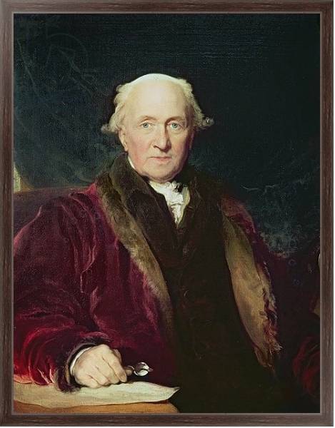 Постер John Julius Angerstein, 1816 с типом исполнения На холсте в раме в багетной раме 221-02