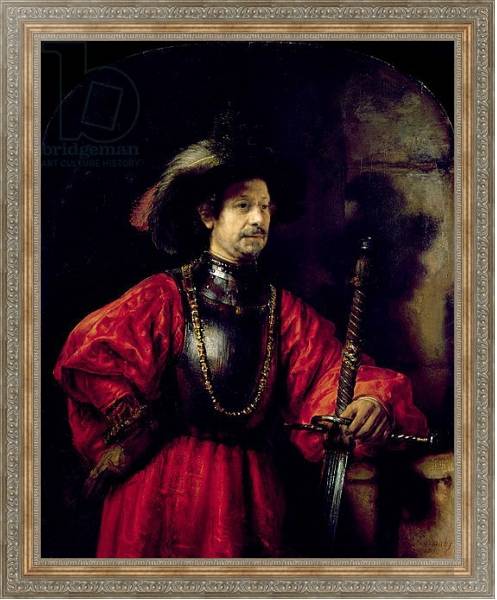 Постер Portrait of a man in military costume, 1650 с типом исполнения На холсте в раме в багетной раме 484.M48.310