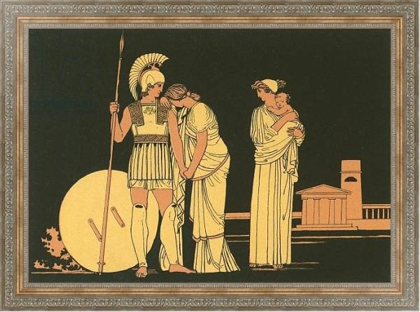 Постер The meeting of Hector and Andromache с типом исполнения На холсте в раме в багетной раме 484.M48.310