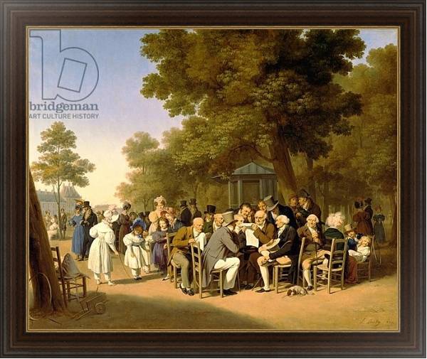 Постер Politicians in the Tuileries Gardens, 1832 с типом исполнения На холсте в раме в багетной раме 1.023.151