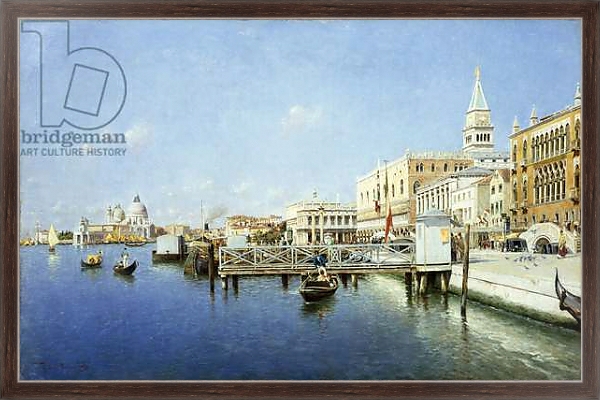 Постер A View of Venice 1 с типом исполнения На холсте в раме в багетной раме 221-02
