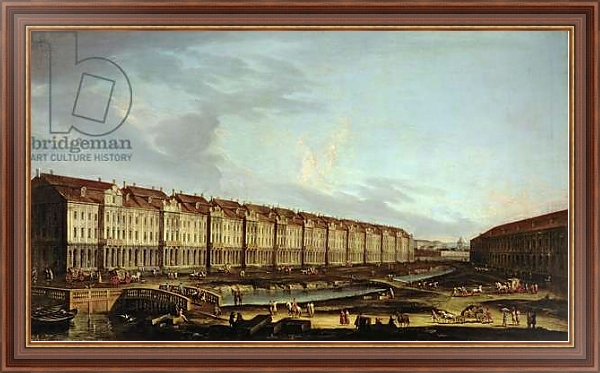 Постер View of the Twelve Colleges in St. Petersburg с типом исполнения На холсте в раме в багетной раме 35-M719P-83