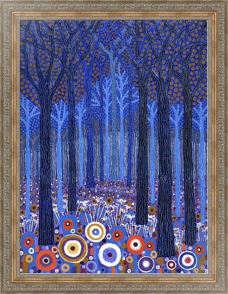 Постер Blue Forest, 2011, с типом исполнения На холсте в раме в багетной раме 484.M48.310