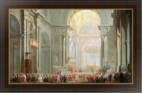 Постер Interior of a St. Peter's, Rome с типом исполнения На холсте в раме в багетной раме 1.023.151