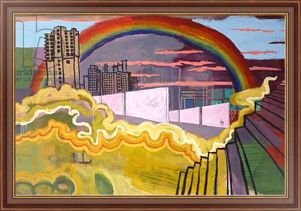 Постер Urban rainbow, 2016, с типом исполнения На холсте в раме в багетной раме 35-M719P-83