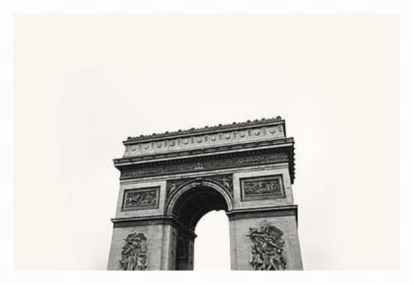 Постер Триумфальная арка в париже с типом исполнения На холсте в раме в багетной раме 221-03