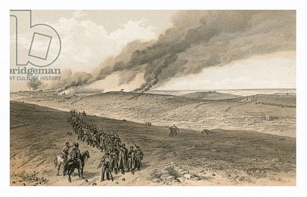 Постер Redan and advanced trenches of British right attack с типом исполнения На холсте в раме в багетной раме 221-03