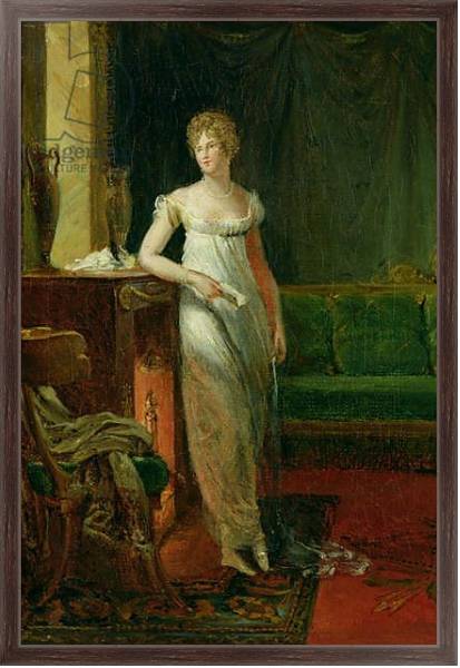 Постер Catherine Worlee Duchess of Talleyrand-Perigord, 1805 с типом исполнения На холсте в раме в багетной раме 221-02