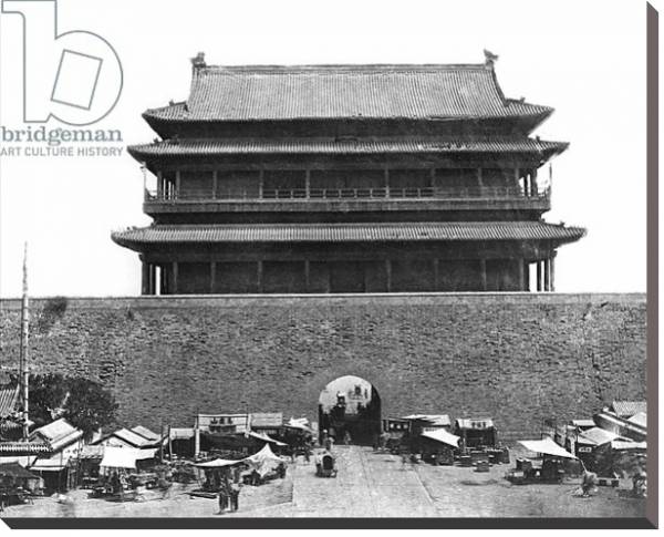 Постер Entrance to the inner wall, Peking, China, c.1900 с типом исполнения На холсте без рамы