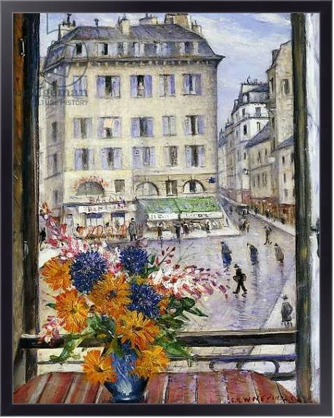Постер Autumn Bouquet; View from a Paris Window, с типом исполнения На холсте в раме в багетной раме 221-01