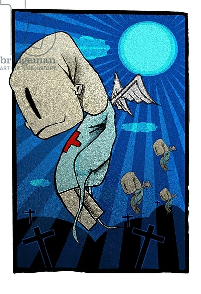 Постер zombies,2012, с типом исполнения На холсте без рамы