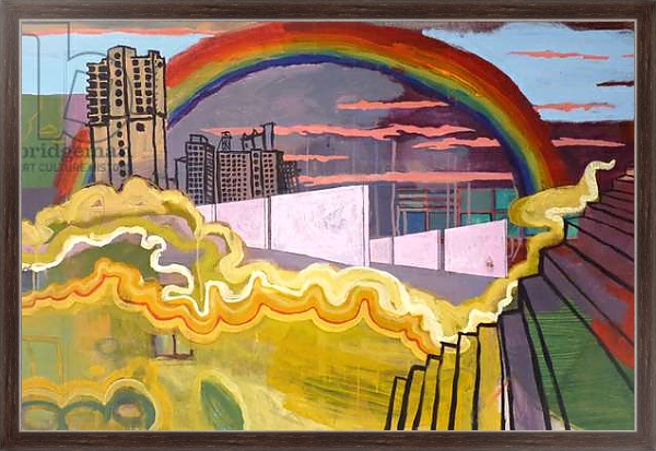 Постер Urban rainbow, 2016, с типом исполнения На холсте в раме в багетной раме 221-02