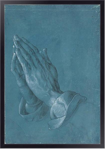 Постер Руки молящегося с типом исполнения На холсте в раме в багетной раме 221-01
