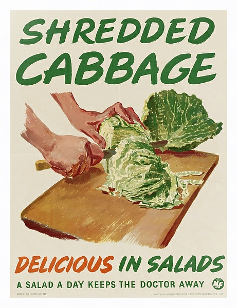 Постер Shredded Cabbage; Delicious in Salads с типом исполнения На холсте в раме в багетной раме 221-03