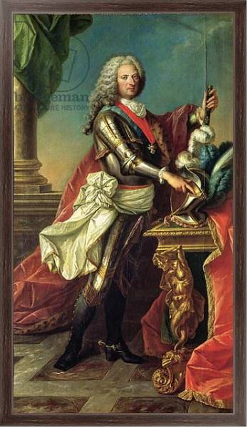 Постер Portrait of the Regent, Philippe d'Orleans с типом исполнения На холсте в раме в багетной раме 221-02