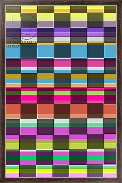 Постер Colourful Cubes с типом исполнения На холсте в раме в багетной раме 221-02
