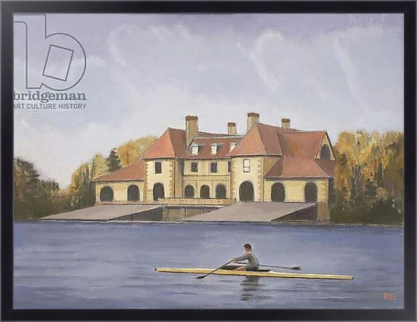 Постер Harvard Boathouse - Fall с типом исполнения На холсте в раме в багетной раме 221-01
