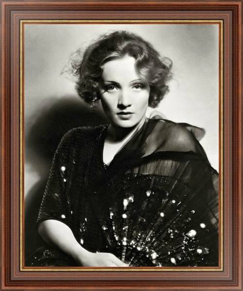 Постер Dietrich, Marlene 13 с типом исполнения На холсте в раме в багетной раме 35-M719P-83