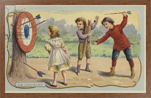 Постер Throwing arrows at a target с типом исполнения На холсте в раме в багетной раме 1727.4310