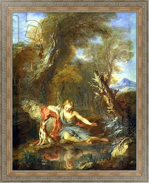 Постер Narcissus, 1728 с типом исполнения На холсте в раме в багетной раме 484.M48.310