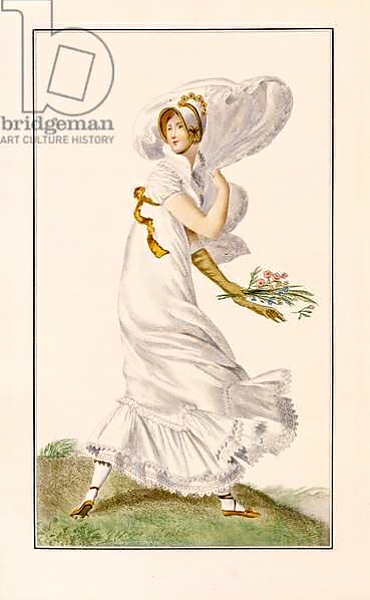 Постер Chiffon Promenade dress, 1812 с типом исполнения На холсте без рамы