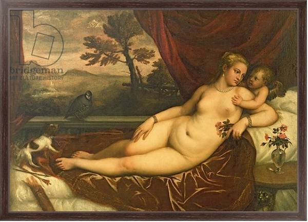 Постер Venus and Cupid 4 с типом исполнения На холсте в раме в багетной раме 221-02
