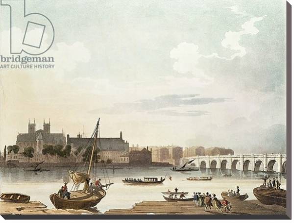 Постер View of Westminster and the Bridge с типом исполнения На холсте без рамы