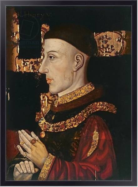 Постер Portrait of Henry V 2 с типом исполнения На холсте в раме в багетной раме 221-01