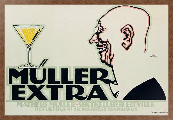 Постер Müller Extra с типом исполнения На холсте в раме в багетной раме 1727.4310