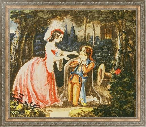 Постер Count Almaviva kneels before his wife in contrition с типом исполнения На холсте в раме в багетной раме 484.M48.310