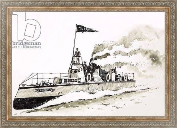 Постер Turbinia, steam-powered ship с типом исполнения На холсте в раме в багетной раме 484.M48.310