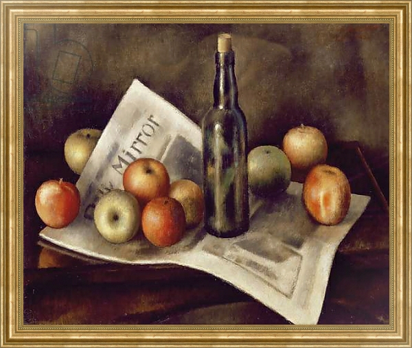 Постер Still life with apples, 1921 с типом исполнения На холсте в раме в багетной раме NA033.1.051