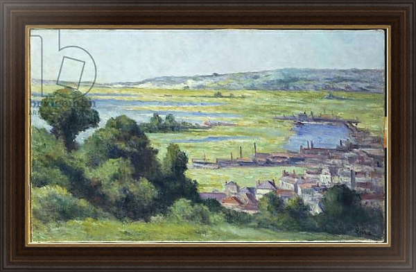 Постер View of Honfleur с типом исполнения На холсте в раме в багетной раме 1.023.151