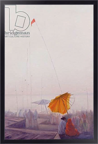 Постер Early Morning, Varanasi с типом исполнения На холсте в раме в багетной раме 221-01