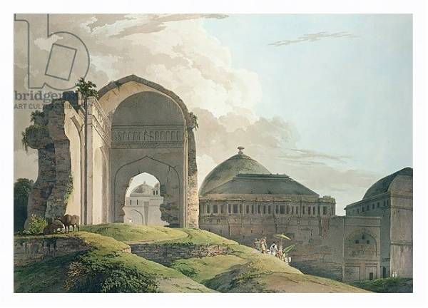 Постер The Ruins of the Palace at Madurai, 1798 с типом исполнения На холсте в раме в багетной раме 221-03
