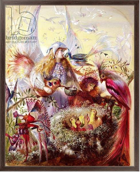 Постер Fairies with Birds с типом исполнения На холсте в раме в багетной раме 221-02