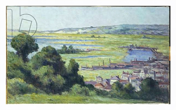 Постер View of Honfleur с типом исполнения На холсте в раме в багетной раме 221-03