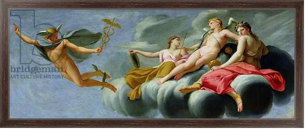 Постер Cupid orders Mercury, messenger of the Gods, to announce the Power of Love to the Universe, 1646-47 с типом исполнения На холсте в раме в багетной раме 221-02