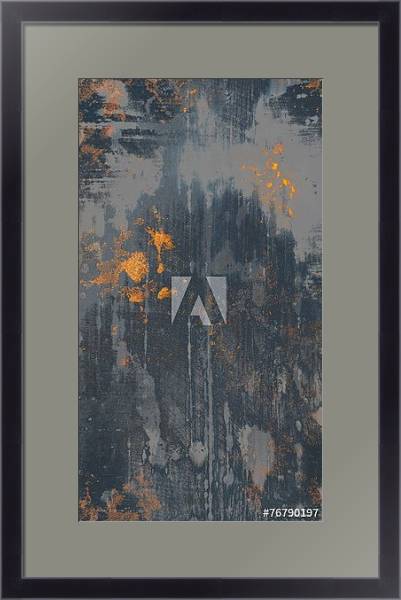 Постер Текстура ржавого металла 2 с типом исполнения Под стеклом в багетной раме 221-01