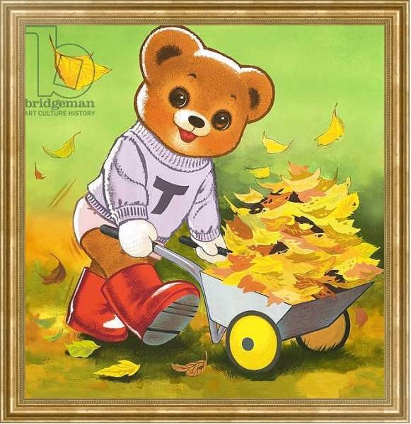 Постер Teddy Bear 257 с типом исполнения На холсте в раме в багетной раме NA033.1.051