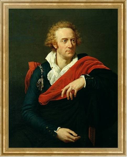 Постер Portrait of Vittorio Alfieri с типом исполнения На холсте в раме в багетной раме NA033.1.051