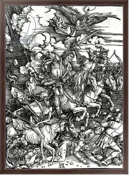 Постер The Four Horsemen of the Apocalypse, 1498 с типом исполнения На холсте в раме в багетной раме 221-02