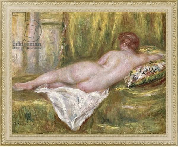 Постер Reclining Nude from the Back, Rest after the Bath, c.1909 с типом исполнения На холсте в раме в багетной раме 484.M48.725