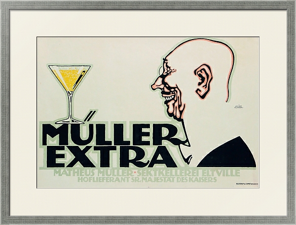 Постер Müller Extra с типом исполнения Под стеклом в багетной раме 1727.2510