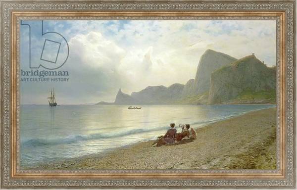 Постер On the Beach, 1884 с типом исполнения На холсте в раме в багетной раме 484.M48.310