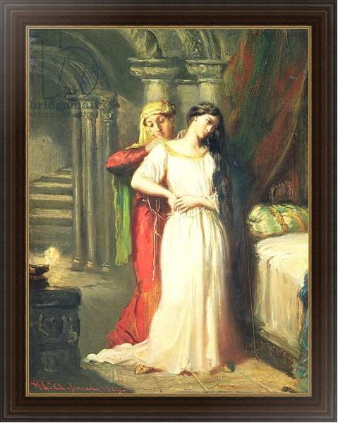 Постер Desdemona Retiring to her Bed, 1849 с типом исполнения На холсте в раме в багетной раме 1.023.151