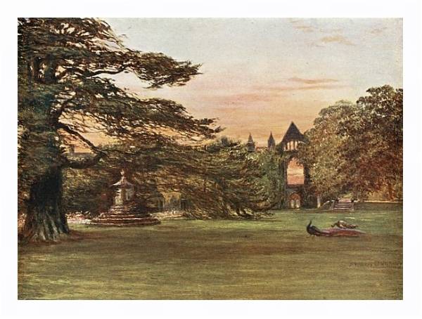 Постер Garden of Newstead Abbey с типом исполнения На холсте в раме в багетной раме 221-03