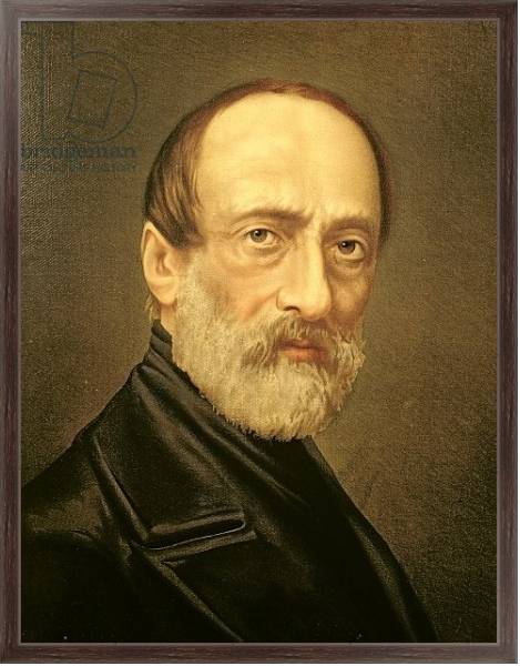 Постер Portrait of Giuseppe Mazzini с типом исполнения На холсте в раме в багетной раме 221-02